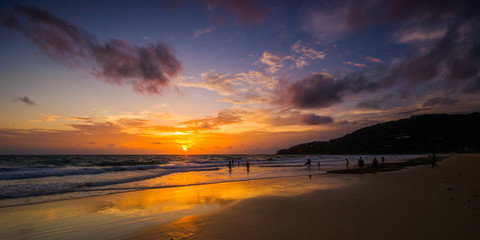 Fototapeta premium Sunset in Phuket, Thailand