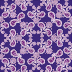 Arabic floral ornament  Oriental ethnic mandala pattern Abstract flourish fractal background