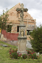Obraz premium Village cross in Hungary