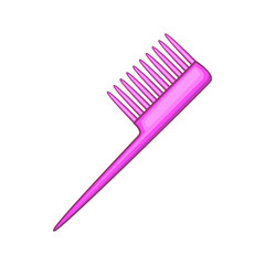 Comb icon in cartoon style isolated on white background. Accessory symbol
