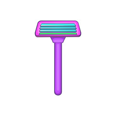 Razor icon in cartoon style isolated on white background. Shave symbol