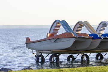 Paddle boat in Balaton