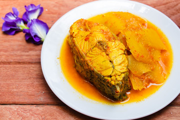 Hot and sour with fish and papaya.