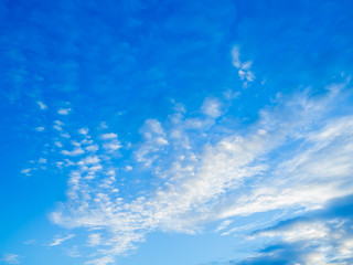 Beautiful cloudy and blue sky