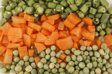 chopped vegetables