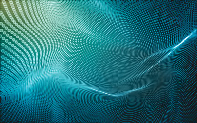 Abstract polygonal space low poly dark background, 3d rendering