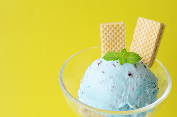 チョコミントアイスクリーム