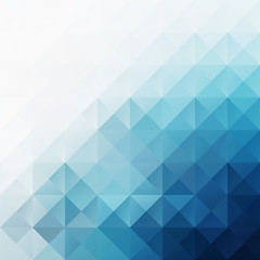 Blue Grid Mosaic Background, Creative Design Templates