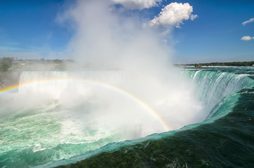 Niagara falls and rainbow