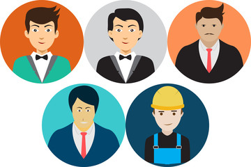 Fototapeta premium Avatar Icons Set