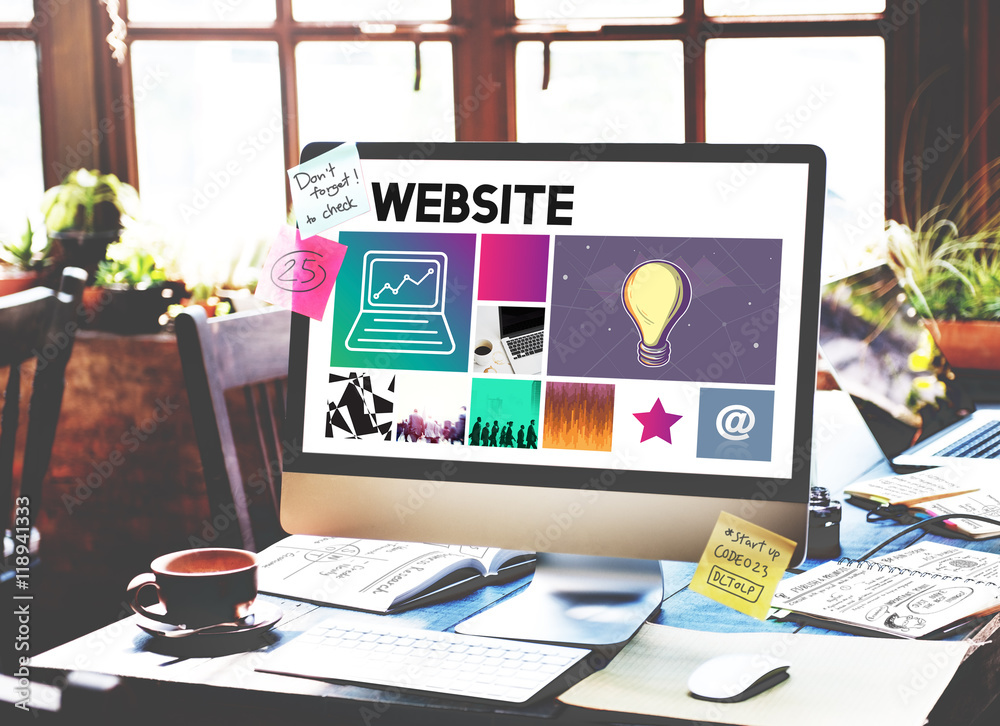 Poster website design ui software media www concept