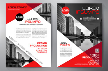 Business brochure flyer design a4 template.