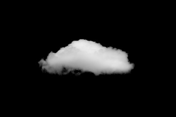 White clouds on black background