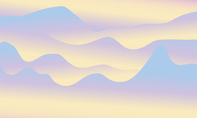 Obraz premium Mountain Landscape. Vector Background.