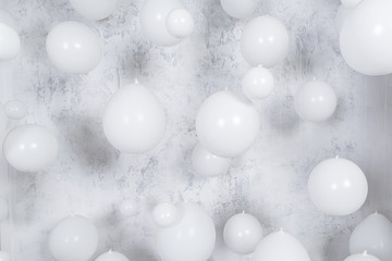 white party balloons