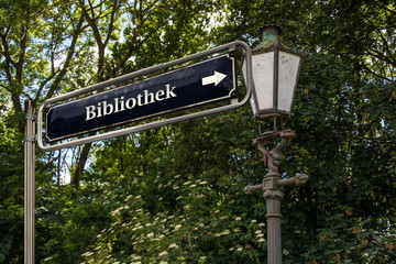 Schild 53 - Bibliothek