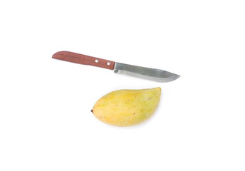  mango and knife