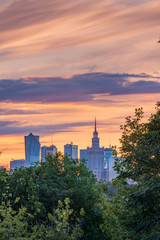 Fototapeta premium Panorama of Warsaw