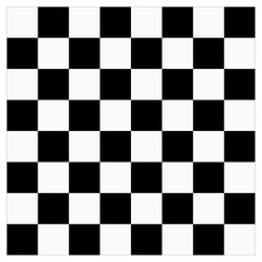 Fototapeta premium Vector modern empty chess board background. Ready layout for your design. Chess background mockup