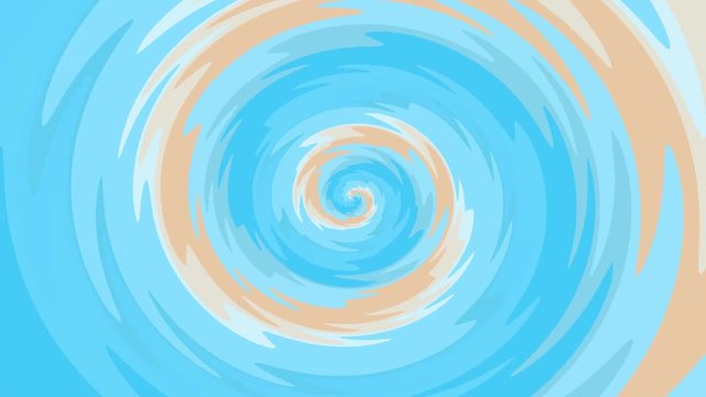 Rotating blue and brown spiral seamless loop