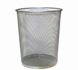 Bin sieve mesh blank isolated on white background