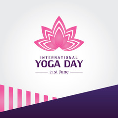 abstract yoga day background vector illustration