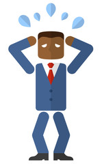 
ビジネスマン：あわてる
