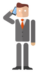 電話をするビジネスマン

