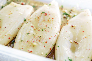 marinated calamari