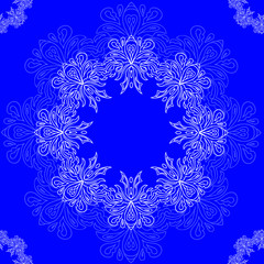 Ornamental round organic seamless pattern, circle background with many details, can be used for wallpaper, pattern fills, background,surface textures, mandala. 