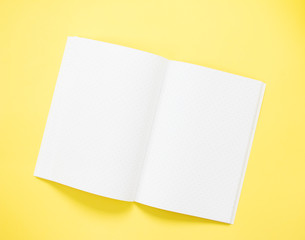 Opened notebook empty spread