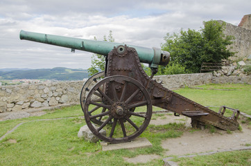 Rusty historic cannon