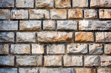 Vibrant brickwork texture