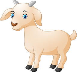 Cute goat cartoon