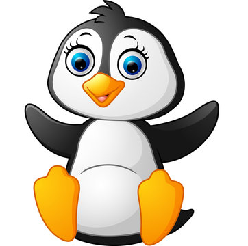 Cute funny penguin