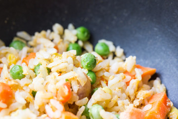 Close-up fried rice