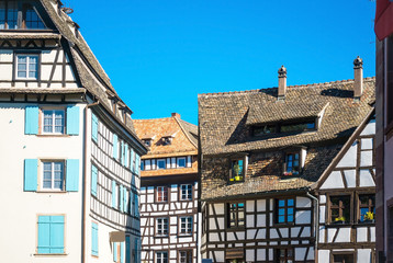 Traditional houses in La Petite France, Strasbourg, Alsace, Fran