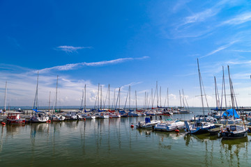 Fototapeta na wymiar Port w Krynicy Morskiej