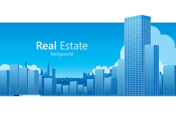 Real Estate background. Vector illustration