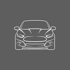 Plakat Car Logo icon silhouette Template Design Vector