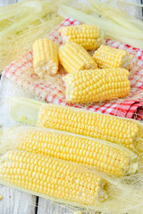 Yellow colourful corn