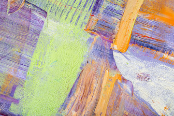 Painting Artistic bright color oil paints texture abstract artwork. Modern futuristic pattern for grunge wallpaper, interior, album, flyer cover, poster, booklet background. Creative graphic design