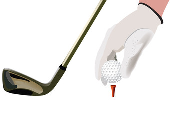 gioco del golf battuta