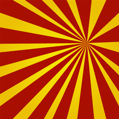 Colored Pop-Art Style red yellow background