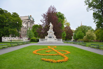 Statue of Mozart in Vienna