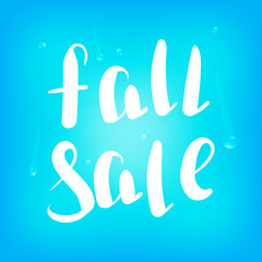 Fall  sale. Seasonal sale banner design with fall leaves