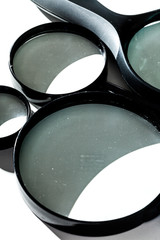 Magnifying glass isolated on white