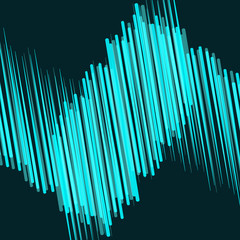 abstract blue lines in motion