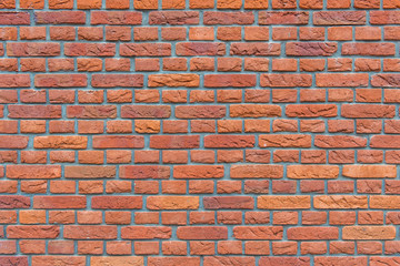 Background of Red brick wall texture pattern for design