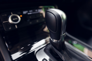 Automatic transmission gear shift in car